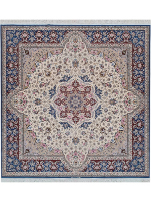 فرش دستبافت نه متری مدل اصفهان داوری کد 100